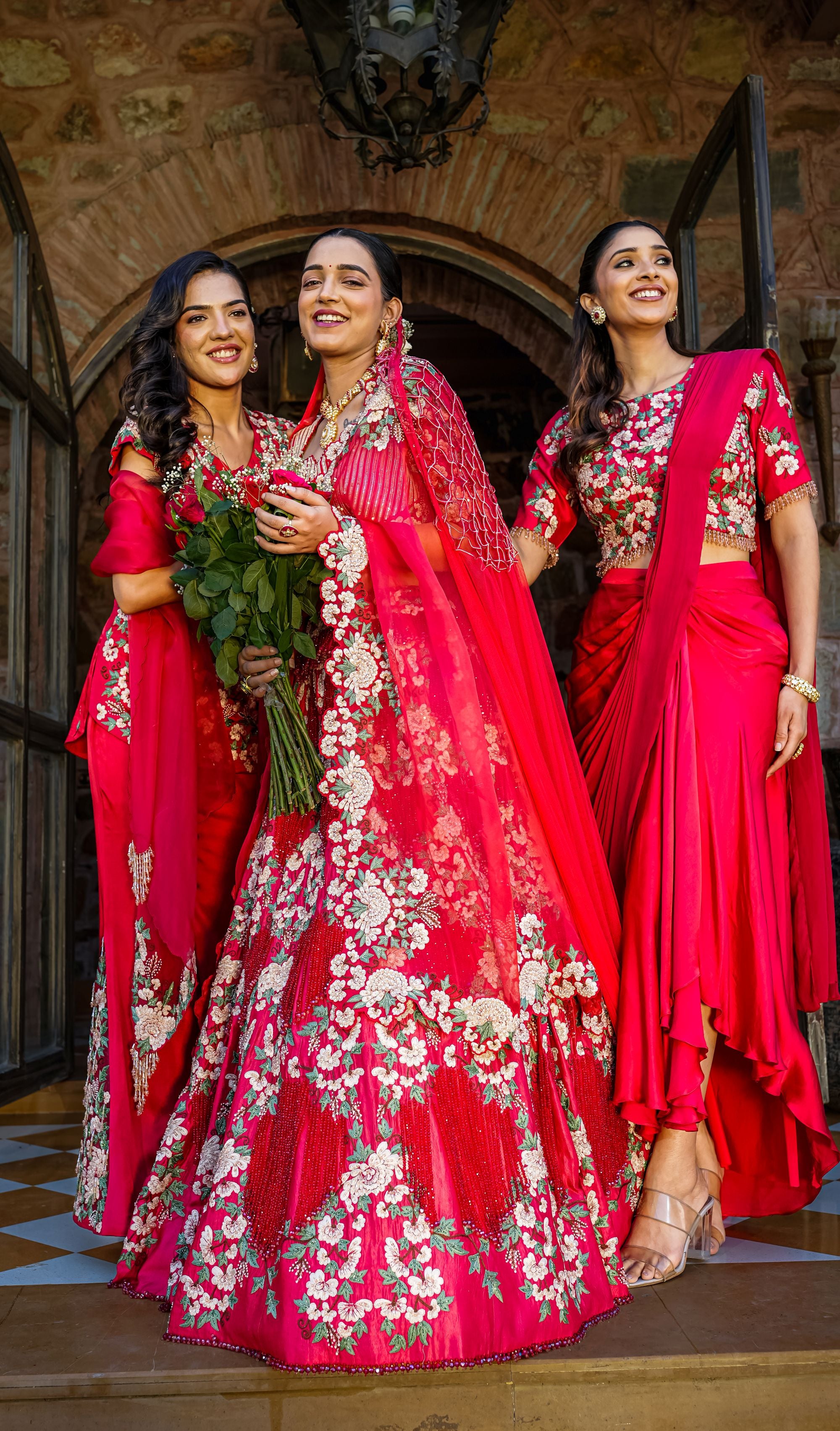 Gulnaar drape saree set