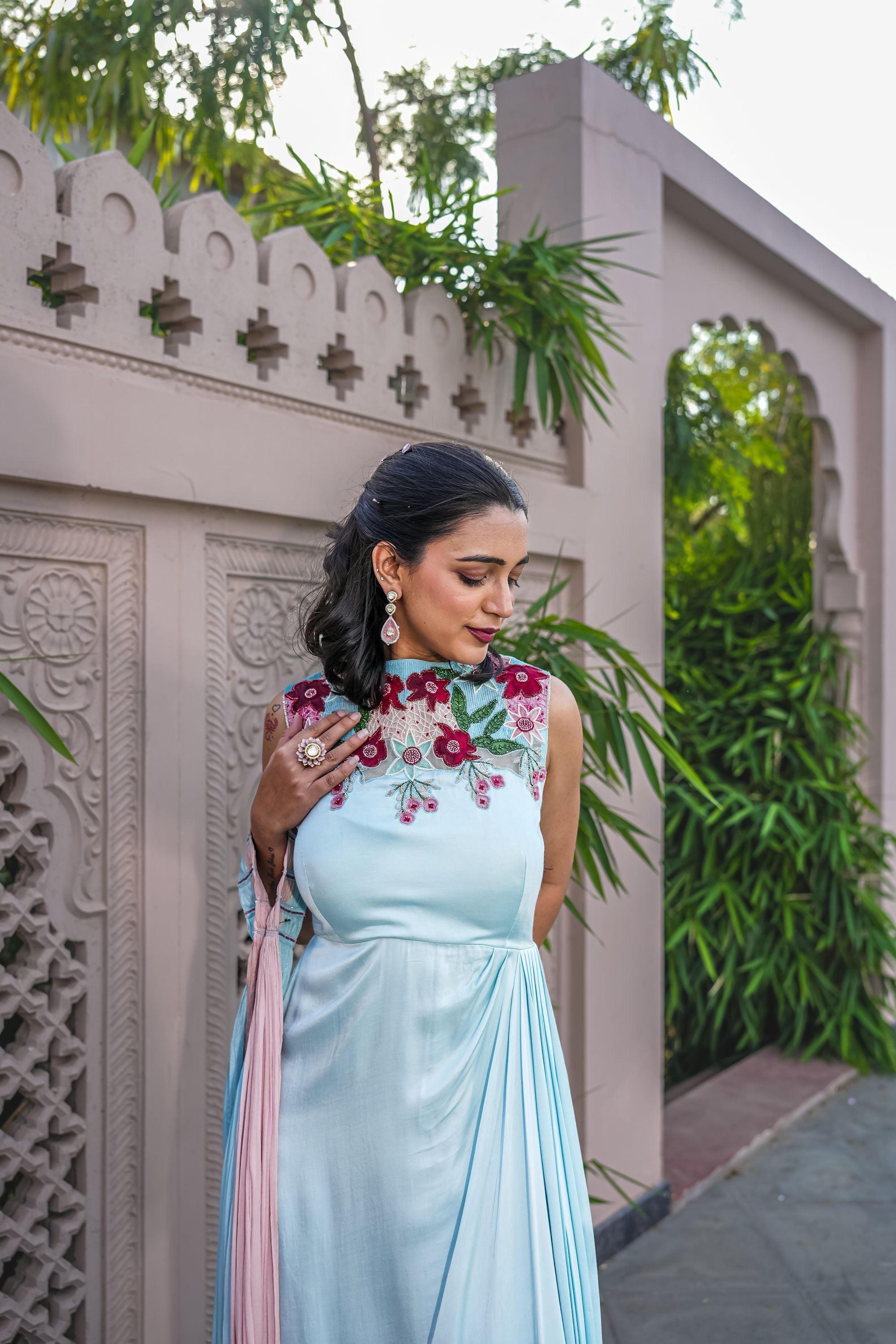 Aqua muse drape set