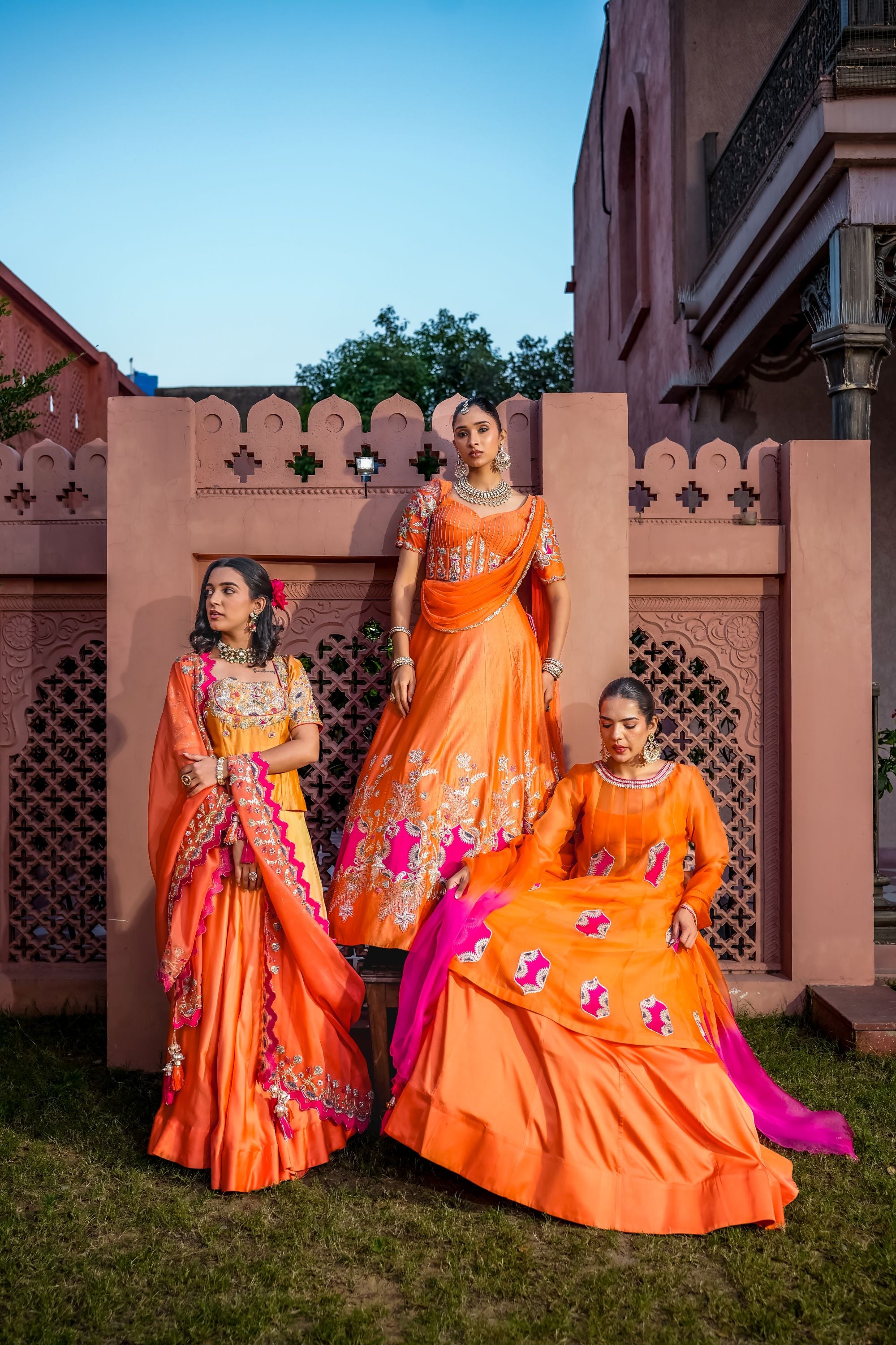 Noor-e-sunset Lehnga set