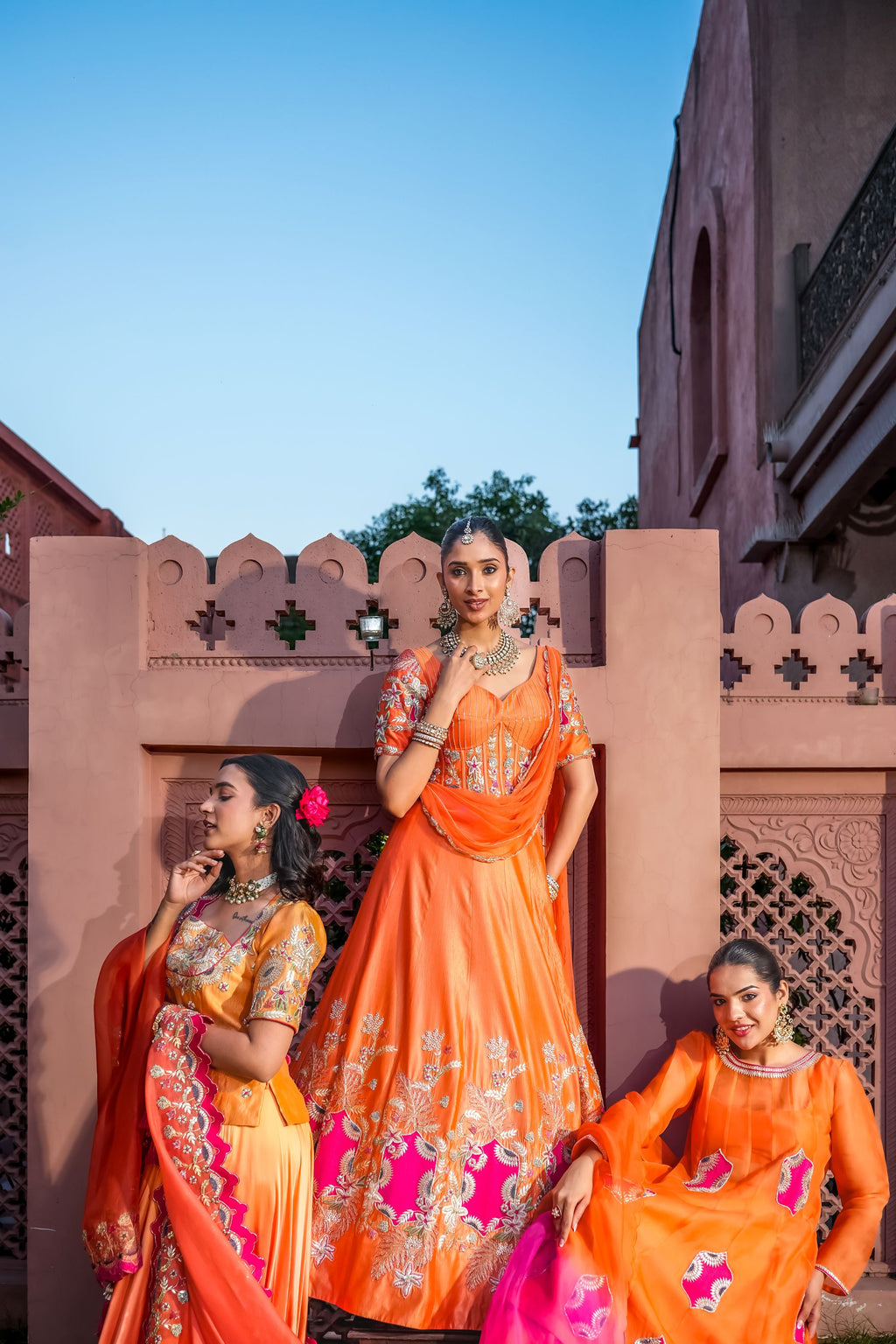 Noor-e-sunset Lehnga set